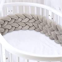 Los mejores  - Luchild Trenza Protector de Cuna- 200cm Parachoques- Protector Cuna Chichonera para Proteger Bebe y Decorar la Cuna